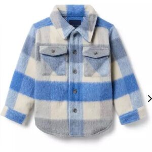 NWT- Janie and Jack The Plaid Twill Shacket (7-8)